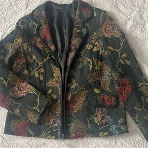 Women’s Floral/Paisley Open Front Blazer Size S/M